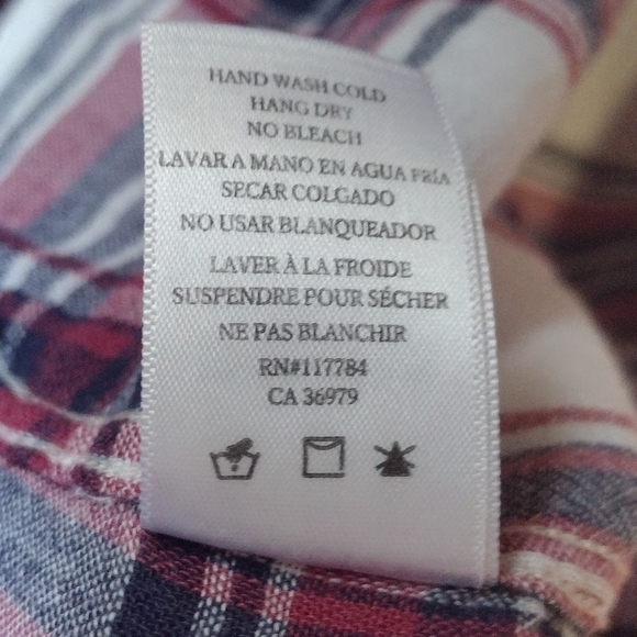 🏷 Rails Women's Top Charli Raspberry Coast White Button Down Shirt - Picture 9 of 14